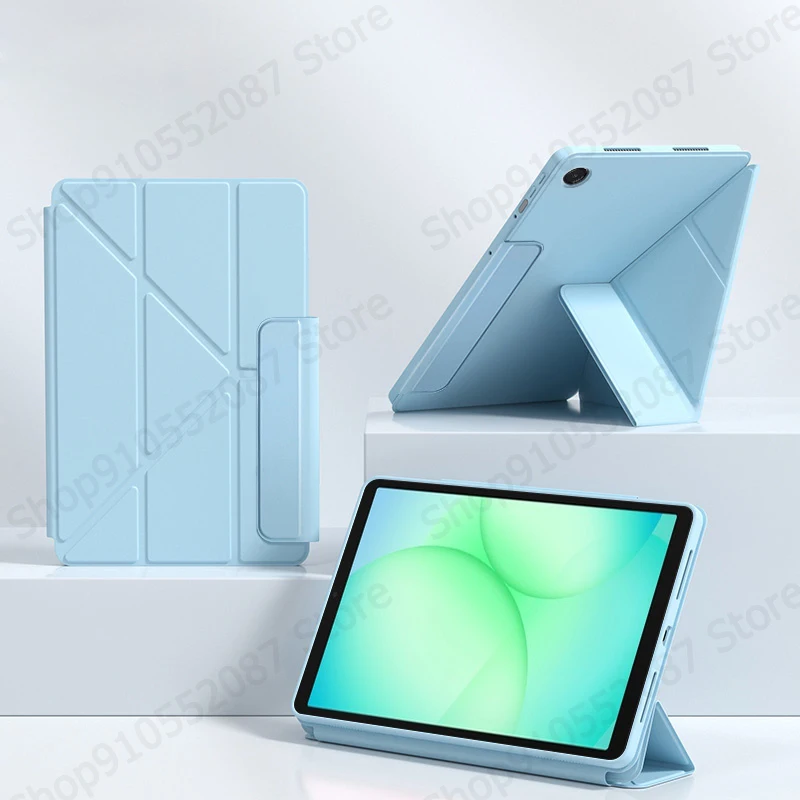 Para Samsung Tab A11 Funda de 8,7 pulgadas con soporte de cuero PU plegable inteligente Funda magnética para Funda Galaxy Tab A11 Coque sm x130 x135 - imagen 3