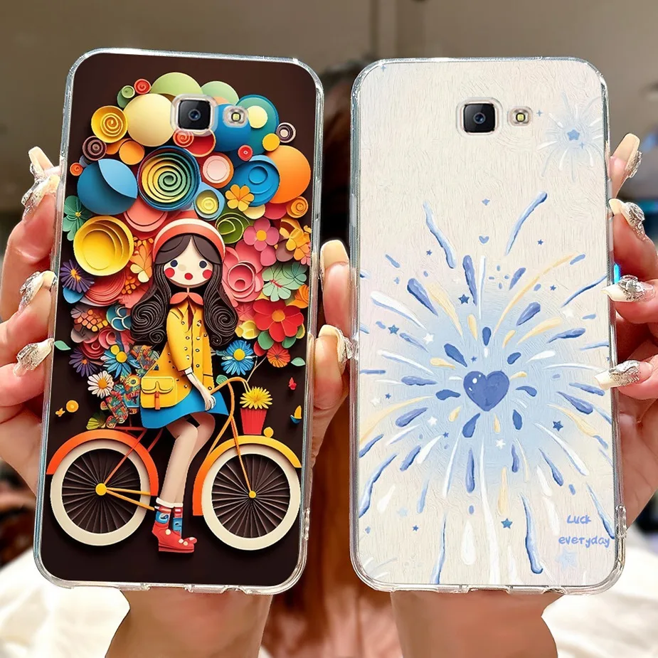 Para Samsung Galaxy J7 Prime funda SM-G610F funda pintada Popular de lujo funda de teléfono delgada suave para Samsung J7 Prime 2 J7Prime Shell - imagen 4