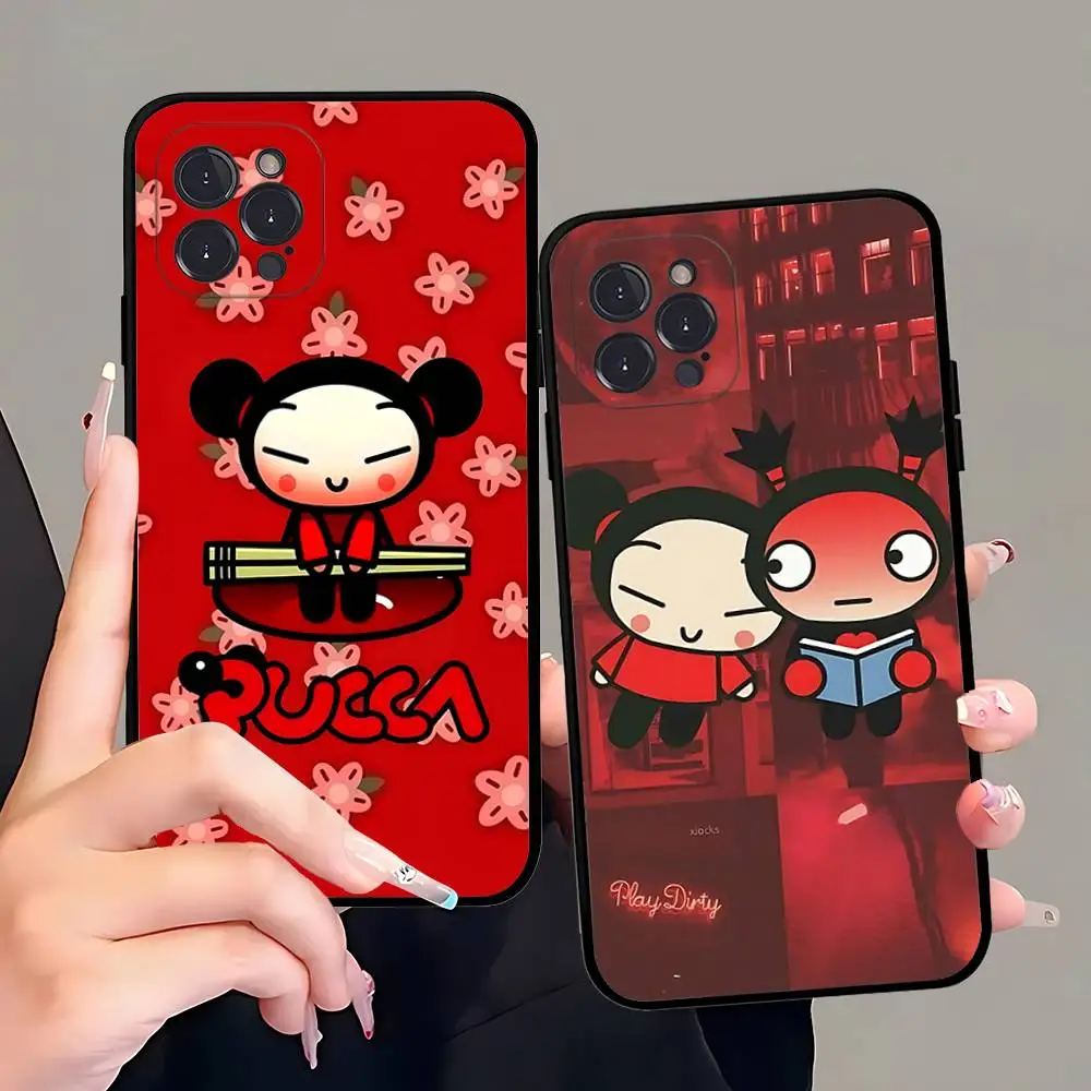 Funda de teléfono Pucca con dibujos animados para IPhone 17 Pro Max Air, funda trasera 16 15 14 13 12 11 Pro Max - imagen 2