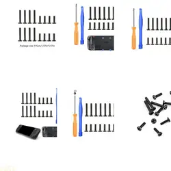 E21E Consola juegos Tornillos carcasa trasera cubierta trasera para piezas reparación tapa con