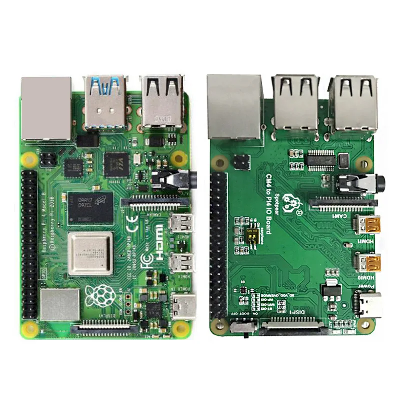 Módulo de cómputo Raspberry Pi, placa 4 IO, adaptador CM4 a PI4B, placa de expansión de interfaz CM4 a 4B - imagen 3