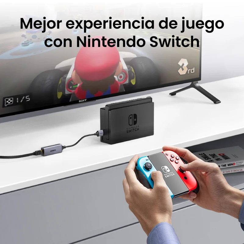 UGREEN Adaptador USB Ethernet 1000/100Mbps USB3.0/2,0 a RJ45 Lan para ordenador portátil Windows Xiaomi Mi Box Tarjeta de red Nintendo Switch - imagen 4