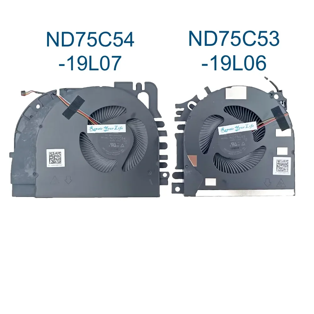 Ventilador de refrigeración CPU GPU para HP ZBook Fury 17 G7 G8 17,3 radiador enfriador de portátil M20097-001 ND75C54 -19L07 ND75C53 MG75090V1-1C110-S9A