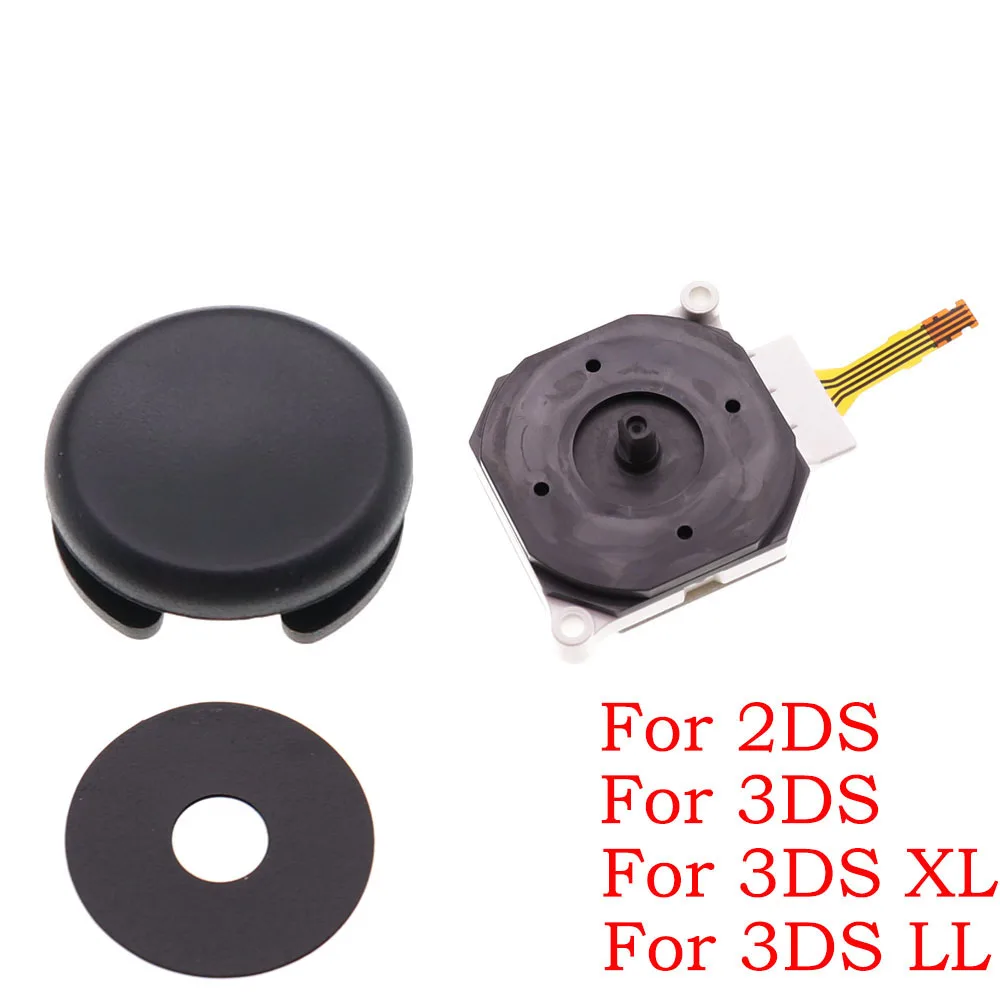 1 Juego de joystick de plástico duro + tapa + almohadilla para 2DS 3ds 3ds xl para nuevo 3DS 3DSXL XL LL/nuevo 2DS XL LL - imagen 2