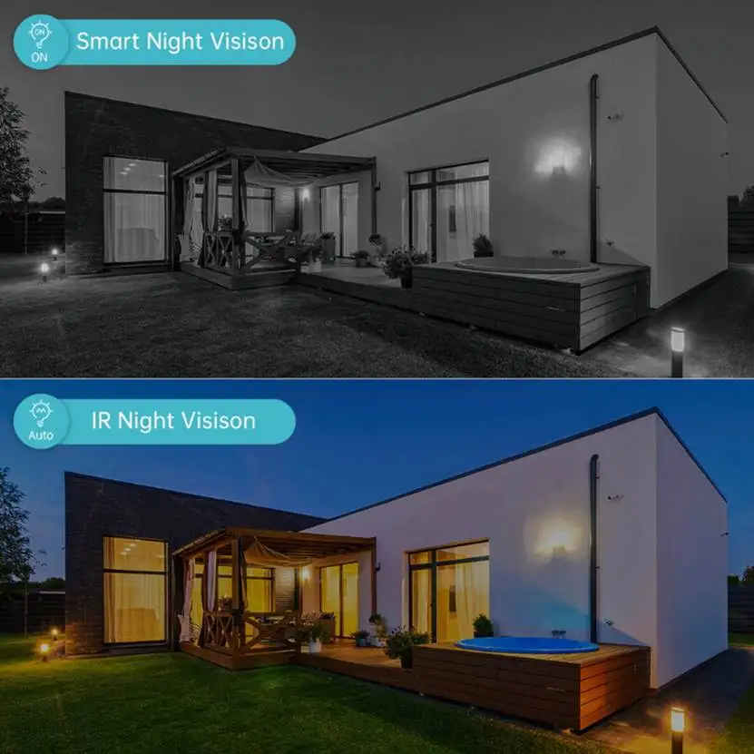 ICSEE App 4MP HD cámara Wifi para exteriores cámara IP PTZ 5X Zoom Digital 1080P WIFI cámara de vigilancia CCTV Ai seguimiento automático - imagen 5