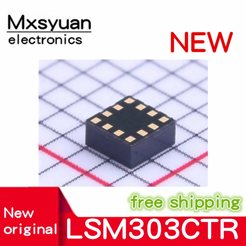2 uds ~ 10 uds/lote LSM303CTR LSM303C LGA12 Mxsyuan 100% nuevo original - imagen 2