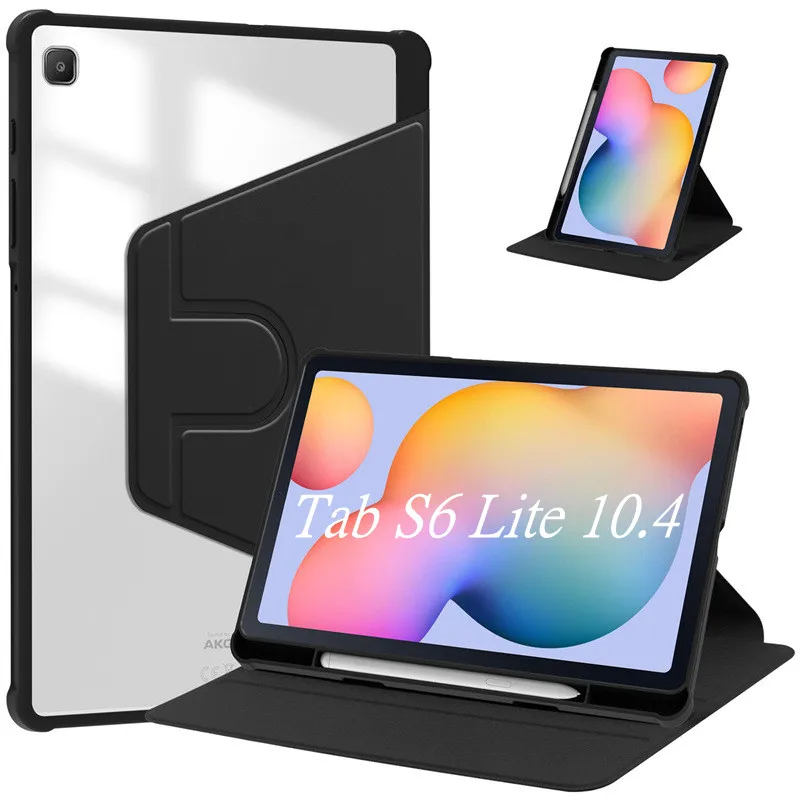 Para Samsung Galaxy Tab S6 Lite funda giratoria 360 para tableta inteligente para galaxy tab s6 lite 2024 funda de 10,4 pulgadas con soporte para lápiz