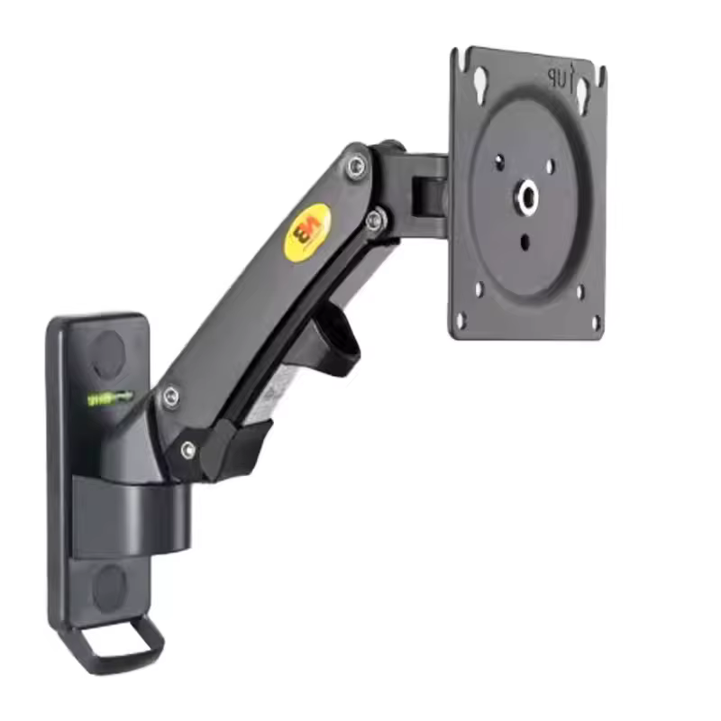 NB Soporte Monitor F120 Resorte Gas 17-27" Giratorio Plata - imagen 2