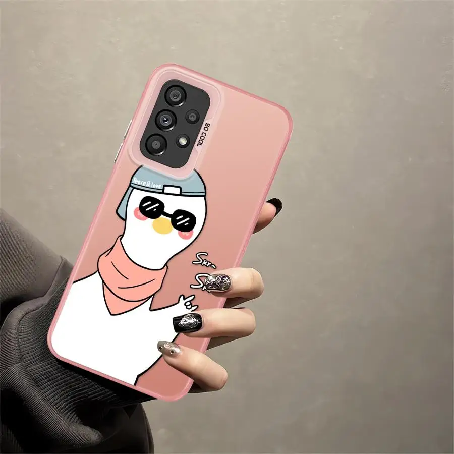 Funda para Samsung Galaxy A21s A23 A35 A13 A14 A32 A34 A17 A20s A11 A12 A15 A16 A26 A31 A36 A24 A25 funda trasera para teléfono pato de dibujos animados - imagen 5