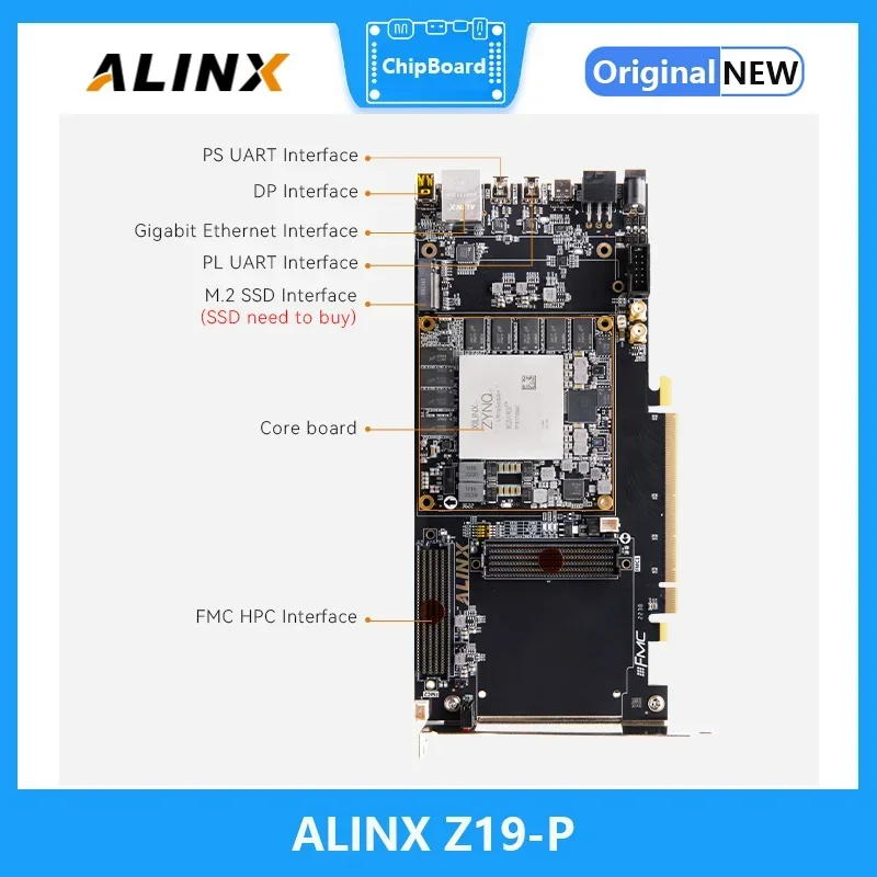 ALINX Z19-P: Xilinx Zynq UltraScale+ MPSoC PCIE AI Placa FPGA XCZU19EG Placa de demostraciónAlinx - imagen 5