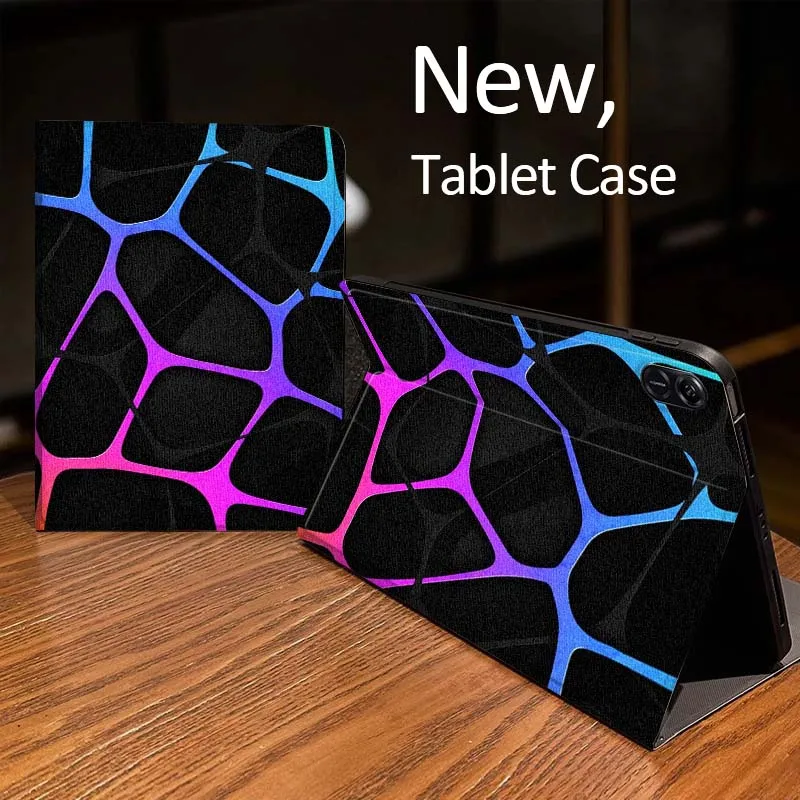 Patrones oscuros líneas creativas para Huawei MediaPad MatePad Air M6 M5 M2 T10s T5 C5e 10 11 12X10,8 SE Pro funda para tableta - imagen 3