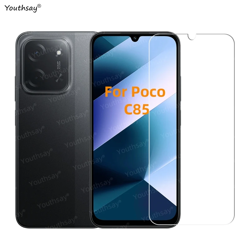 Vidrio Gule completo 6 en 1 para Xiaomi Poco C85 vidrio templado Poco C85 Protector de pantalla película protectora de lente de cámara de teléfono Poco C85 - imagen 4