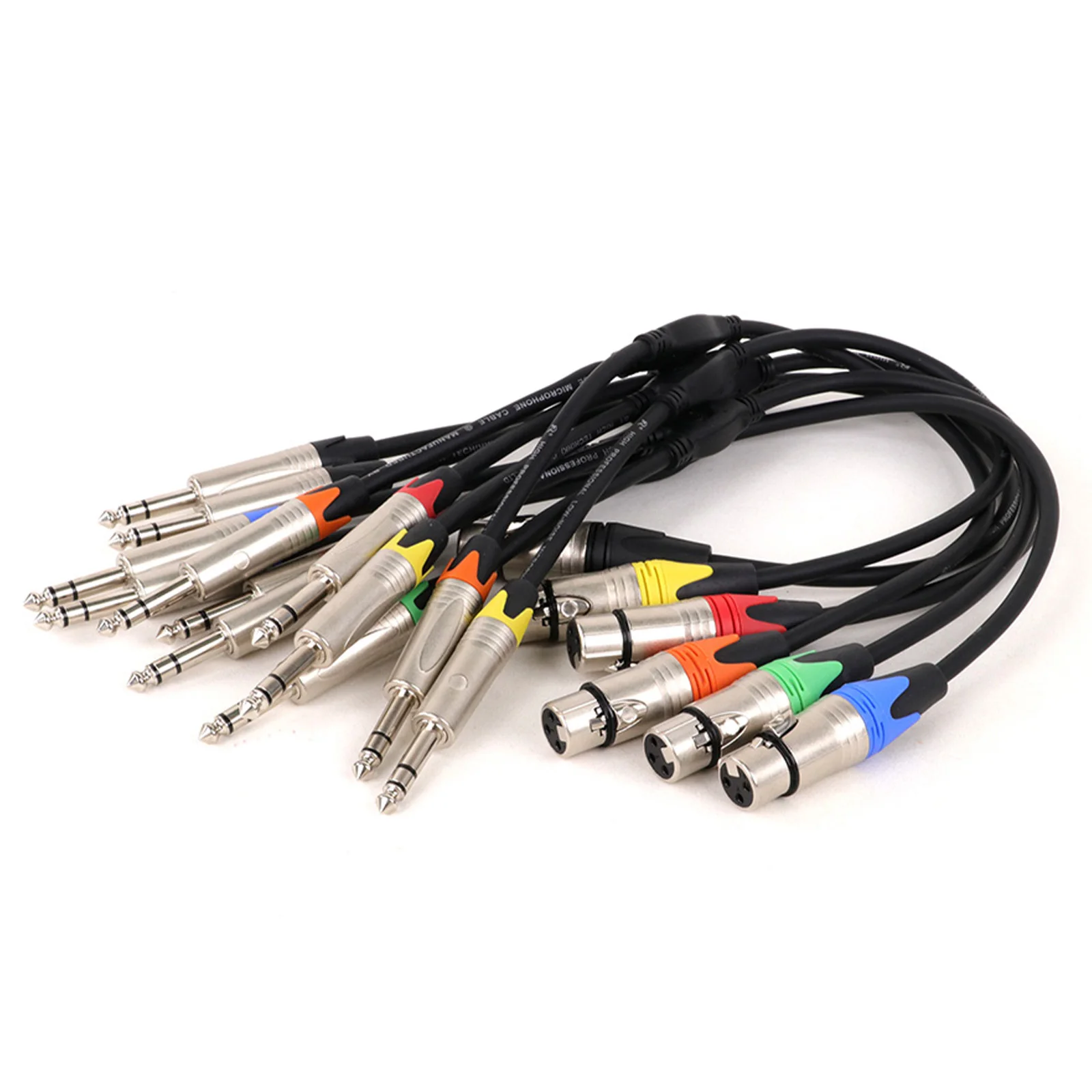 Cable adaptador de 3 pines hembra/macho XLR a Dual de 6,35mm, Conector estéreo Y divisor para mezcladores de micrófonos de guitarra, 0,3 M, 0,5 M, 1 unidad - imagen 5