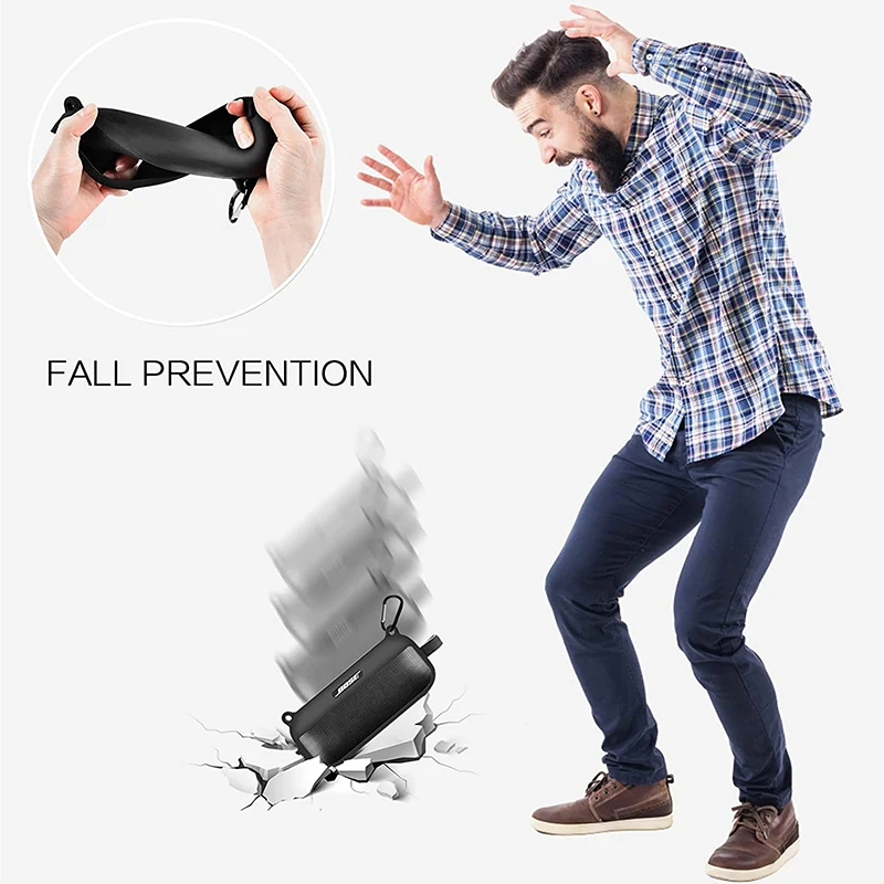 ZOPRORE-funda de silicona blanda para Bose SoundLink Flex, funda para altavoz portátil Bluetooth con correa de hombro y mosquetón - imagen 5