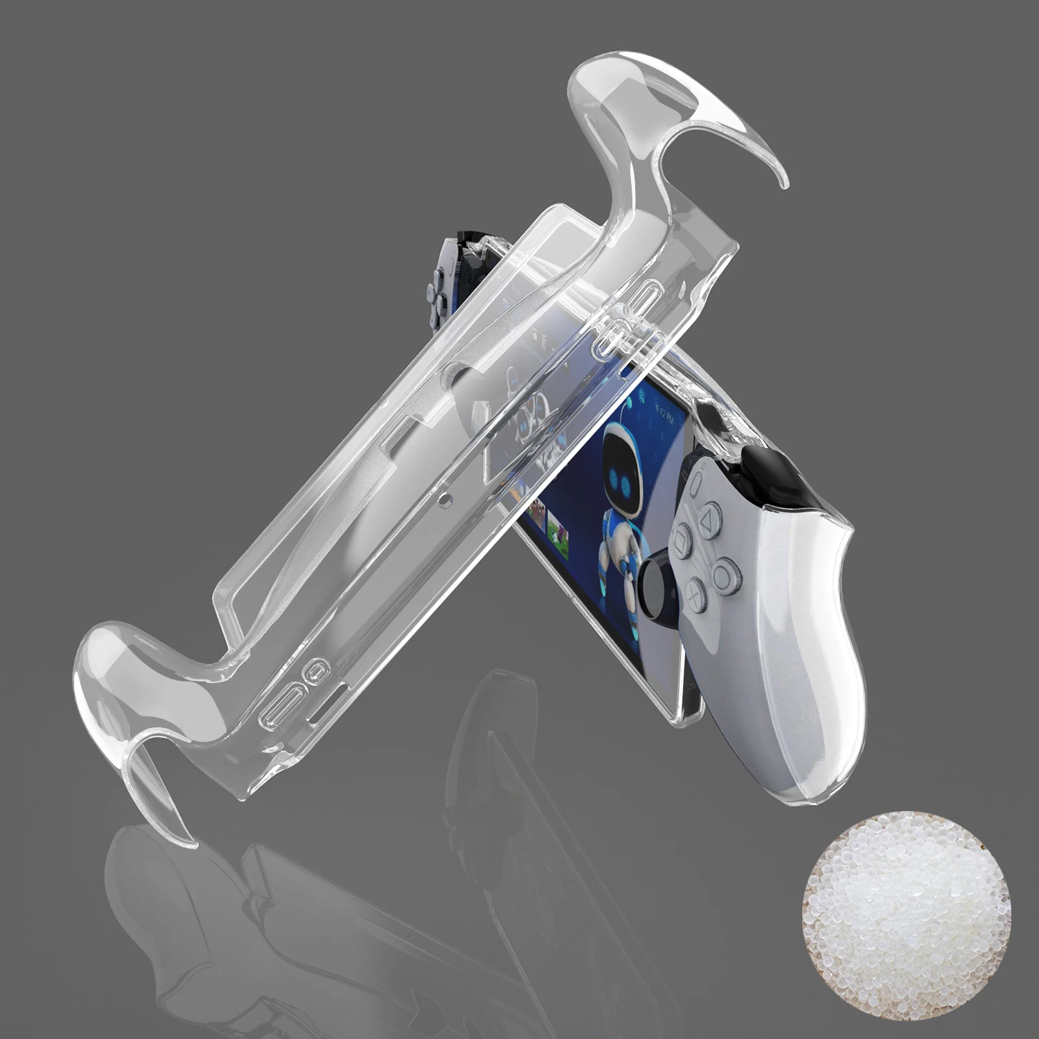 Funda protectora de silicona transparente para consola de juegos Sony PlayStation Portal, funda trasera ergonómica, accesorios para juegos