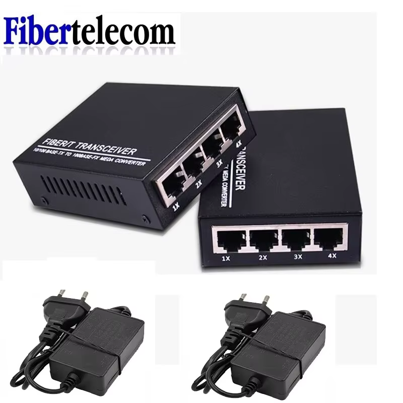 Convertidor Medios Fibra Óptica Gigabit Monomodo a RJ45 SC