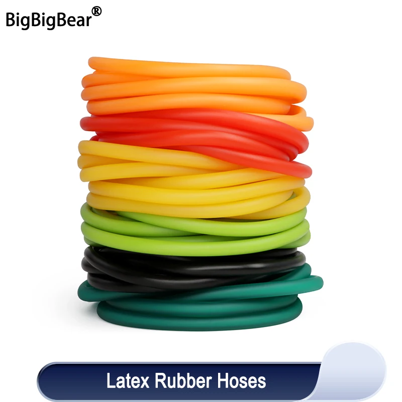 Mangueras de goma de látex natural, nuevo Color IDxOD 1,6 ~ 10mm, tubo médico quirúrgico de alta resistencia, banda elástica, catapulta de tirachinas