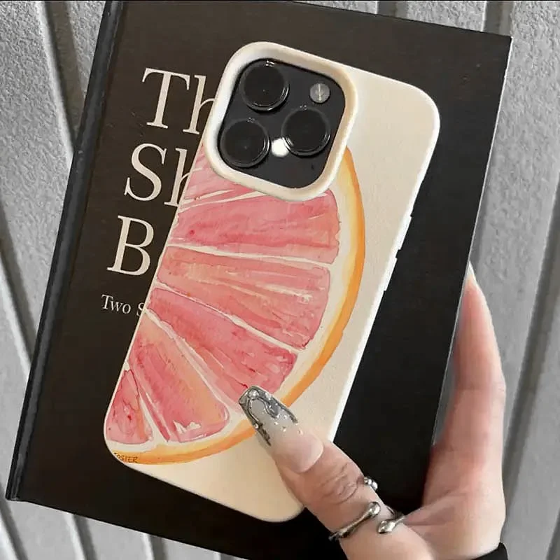 Minalis-funda de teléfono con frutas pintadas a mano, acuarela, para iPhone 16, 15, 14, 13, 12, 11 Pro Max, XS, X, XR, 16 Plus, 16E, funda de silicona suave - imagen 3