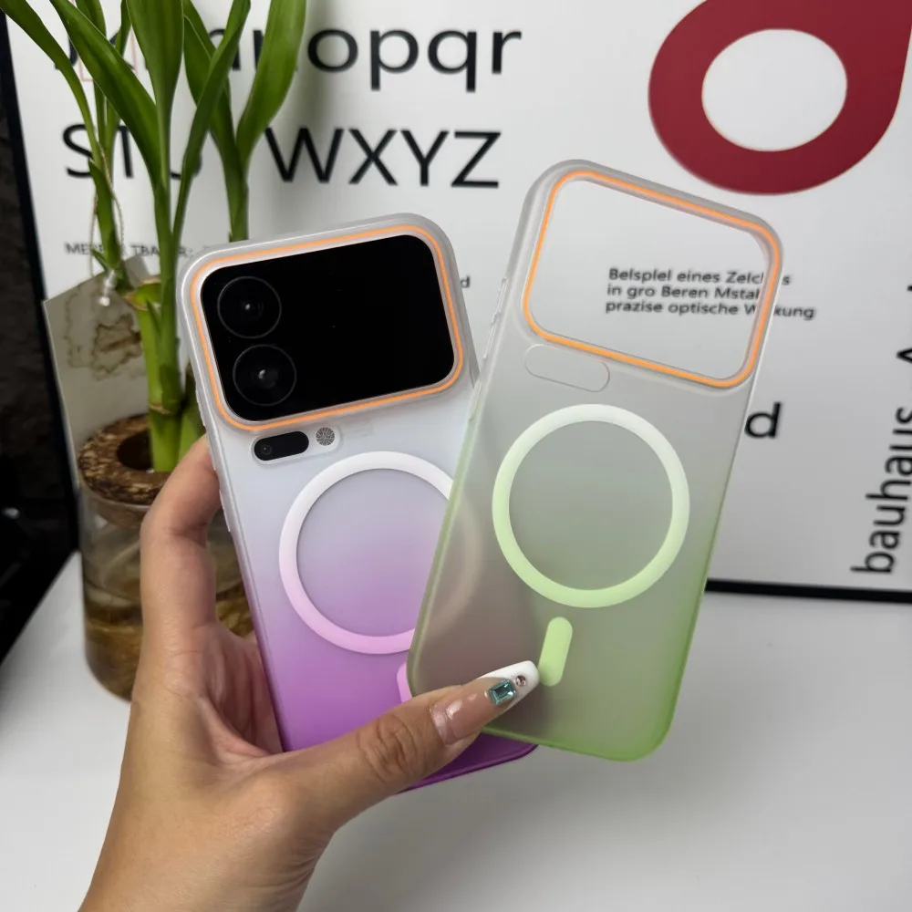 Para Xiaomi Mi 17 Pro Max funda dura de PC mate gradiente magnético MagSafe funda protectora trasera para Xiaomi Mi 17 17Pro Shell - imagen 2