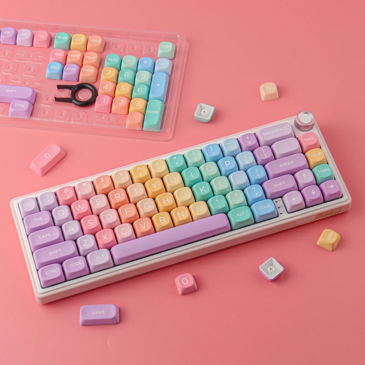 GMK Gummies Keycap 126 teclas PBT Keycaps MOA perfil DYE-SUB teclas personalizadas para teclado mecánico - imagen 3