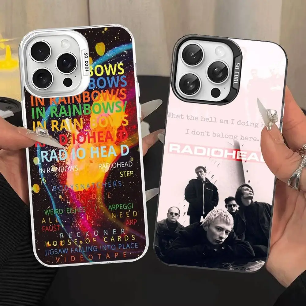 Funda de teléfono Radiohead con diseño de moda para iPhone 17 16 15 14 13 12 11 Pro MAX mate a prueba de golpes trasera anticaída cubierta mate - imagen 3