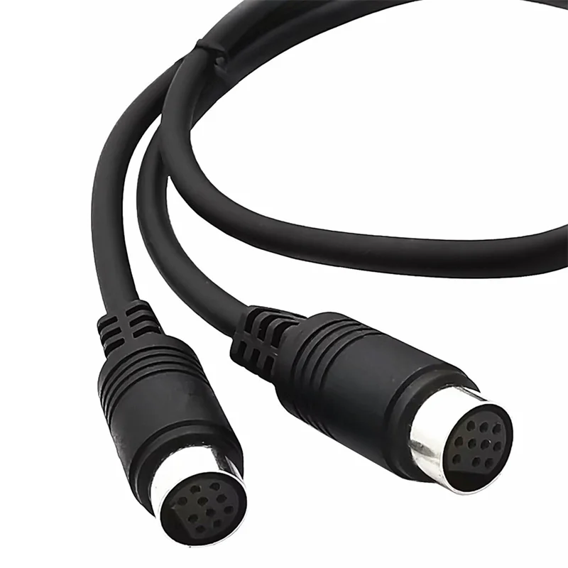 Mini DIN 10 Pin divisor Y Cable adaptador entrada de Audio Compatible con receptor de TV Monitor de TV proyector Audio y vídeo 0,3 M - imagen 4