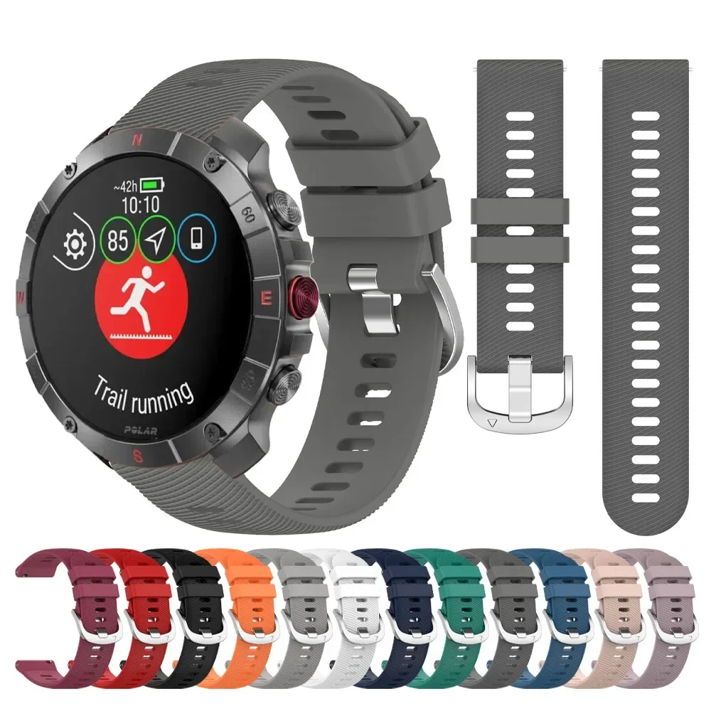 Correa de silicona de 20mm y 22mm para POLAR VANTAGE V3 M2 M Band IGNITE 3/2/UNITE/GRIT X Pro/Pacer, pulsera deportiva, accesorios