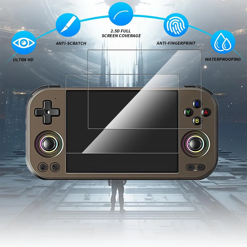 Para Anbernic RG477M Protector de pantalla HD película de vidrio templado antiarañazos RG477 M accesorios protectores de pantalla de consola Retro - imagen 3