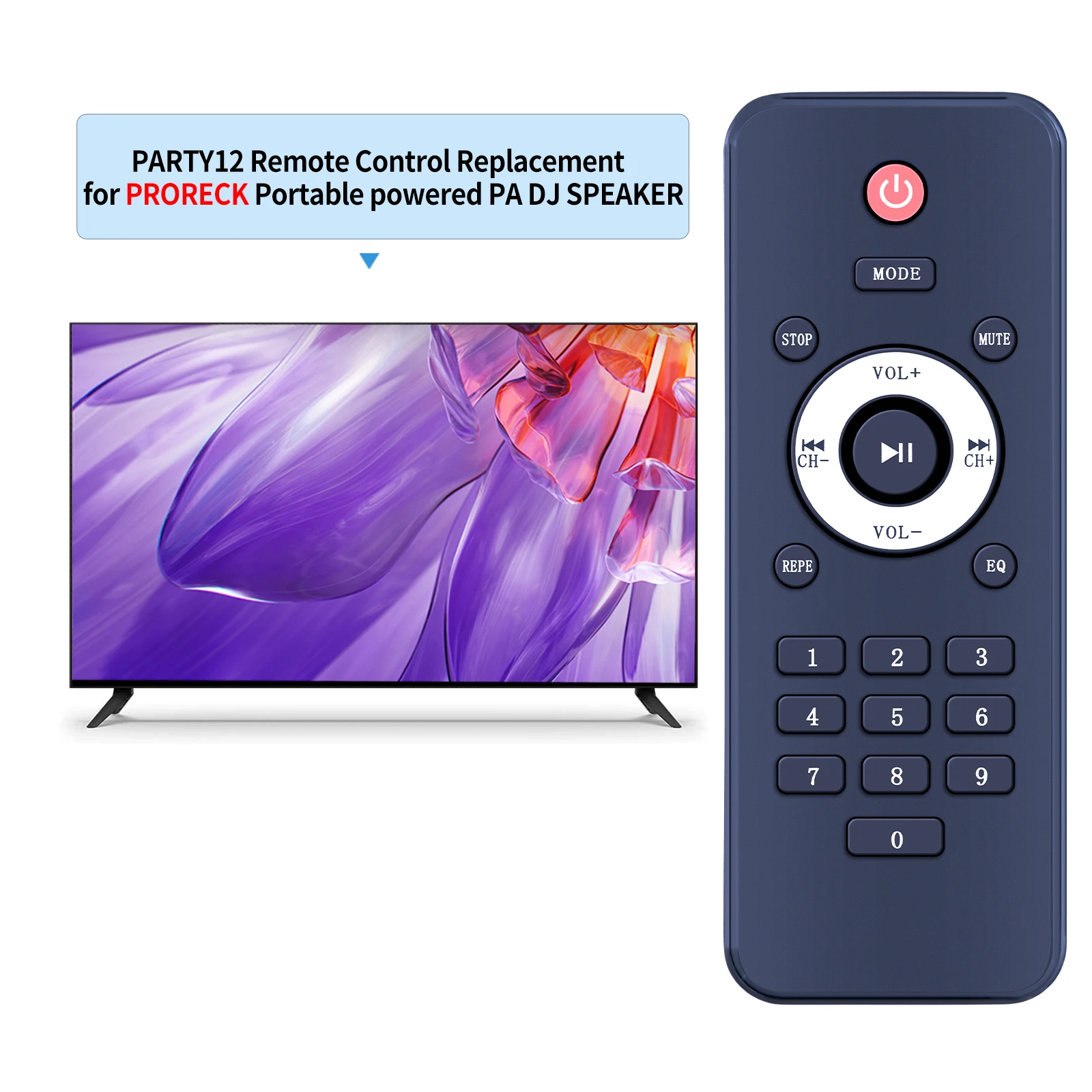 Control remoto para pro Eck Club 3000, altavoz de DJ con alimentación portátil, 12 PARTY12 - imagen 2