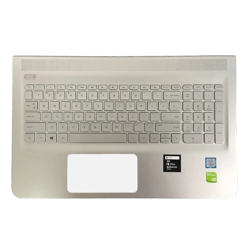 Teclado para portátil HP 15-AE, 15T-AE, 15-AH, M6-P, con reposamanos, teclado superior con retroiluminación, carcasa C, nuevo, EE. UU.