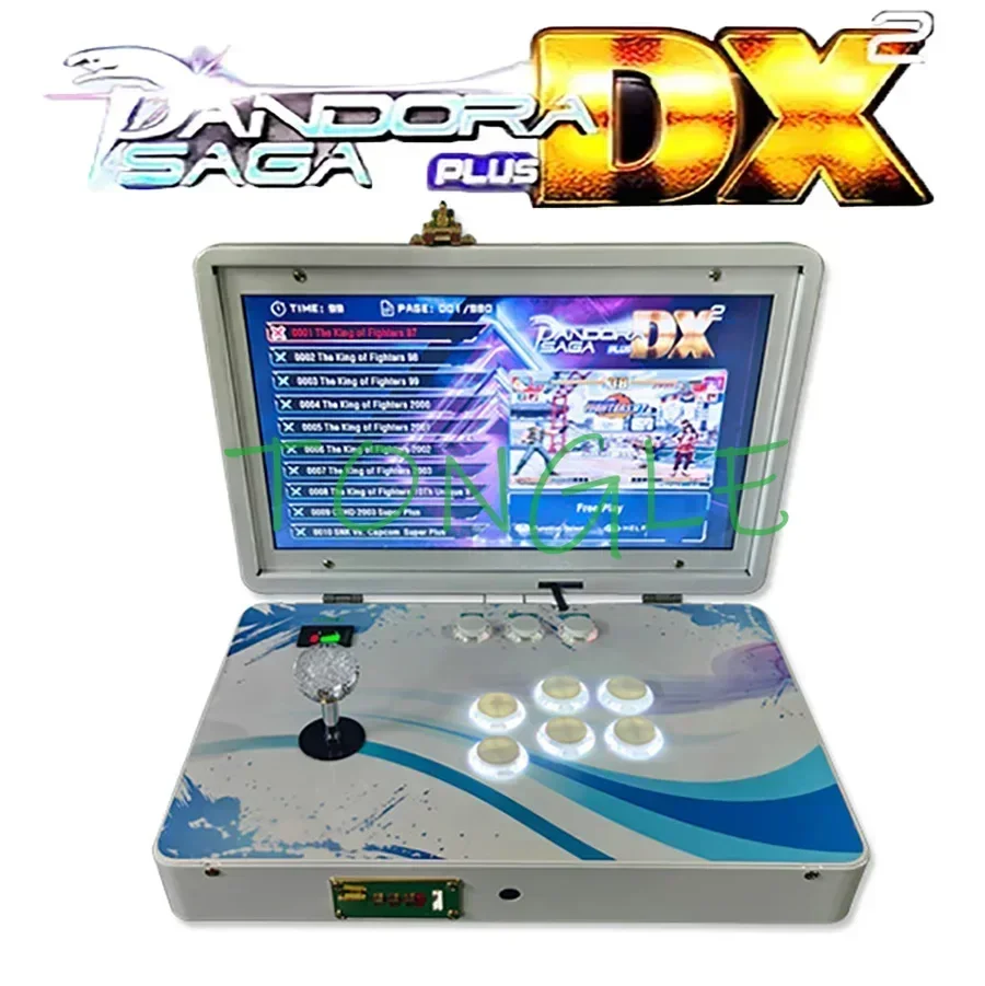 Nueva Mini consola de videojuegos Arcade de 14 pulgadas portátil plegable Moonlight Treasure Controller Stick Pandora DX 26800 en 1 720P HD - imagen 3