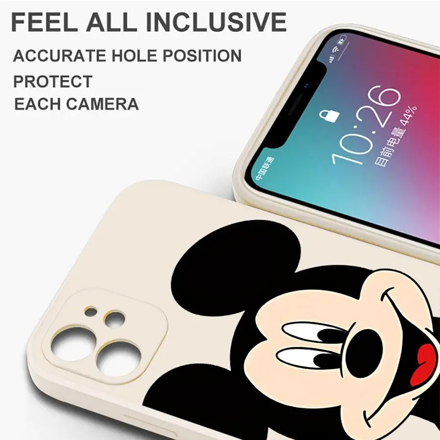 Funda de teléfono Disney Mickey Minnie Mouse para Xiaomi Redmi Note 12 Pro Plus 9T 9S 8 9 13 10 Pro 12S 11S 11 Pro 5G 10 10T - imagen 3