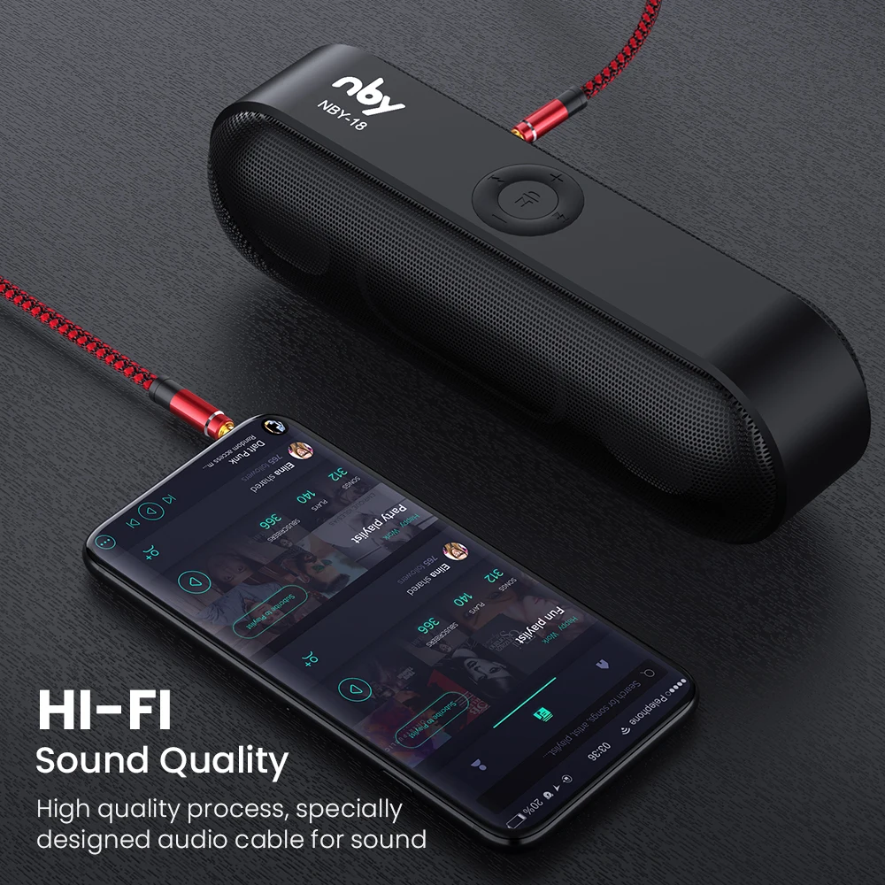 NNBILI Cable Jack de Audio de 3,5mm, 1,5 M, trenza de nailon, Cable auxiliar de 3,5mm para coche, código de extensión de auriculares para teléfono, MP3, altavoz de auriculares para coche - imagen 3