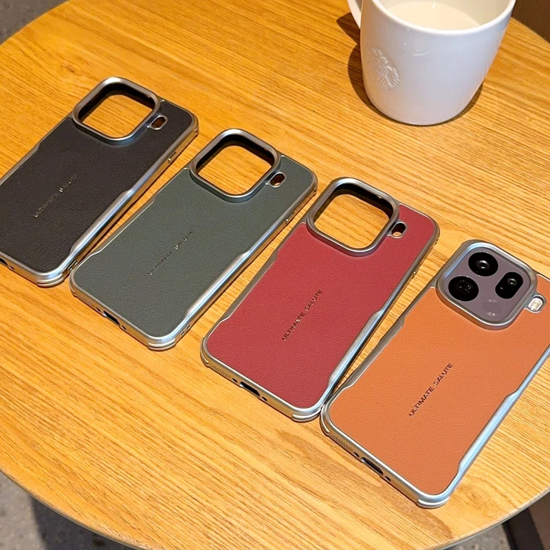 Para OPPO Find X9 Pro funda de cuero PU magnética de carga inalámbrica funda protectora trasera para Find X9 X8 Pro X8 Ultra X8S Shell - imagen 4