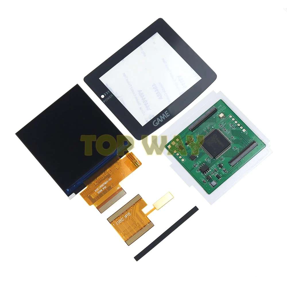 1set For Nintend GBC 2.6 " IPS High Brightness LCD Screen Panel Kit For Gameboy Color V4.0 Backlight Logo - imagen 2