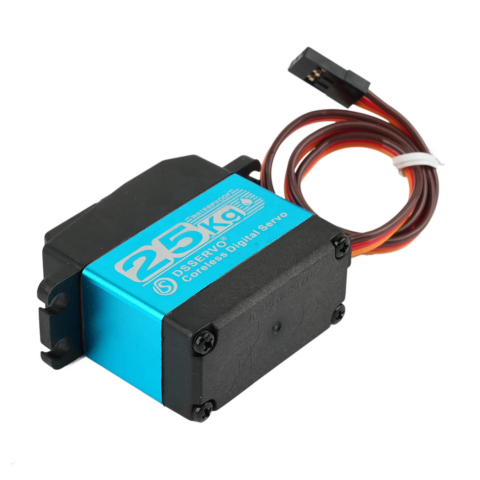 Servo robótico Digital DS3225 PRO, 25KG, 7,4 V, engranaje de Metal de 180 grados, resistente al agua IP66 con brazo Servo 25T, Motor Sin Núcleo para coches RC - imagen 5