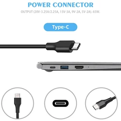 Cargador USB-C 65W para MacBook Pro y Portátiles Universales