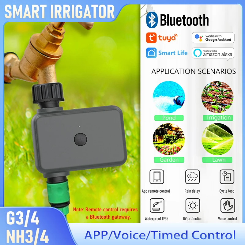 Système d'irrigation goutte-à-goutte intelligent Tuya, avec minuterie, arrosage automatique du jardin domestique avec contrôle par application, étanche IP55