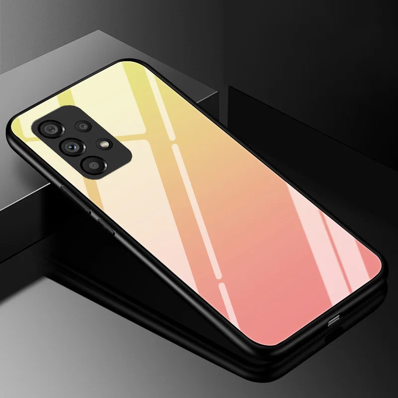 Funda de vidrio templado degradado para Samsung Galaxy A53, A73, A33, A13, A23, A32, A22, A12, A52, A72, A22S, A52S, 5G, A51 - imagen 4