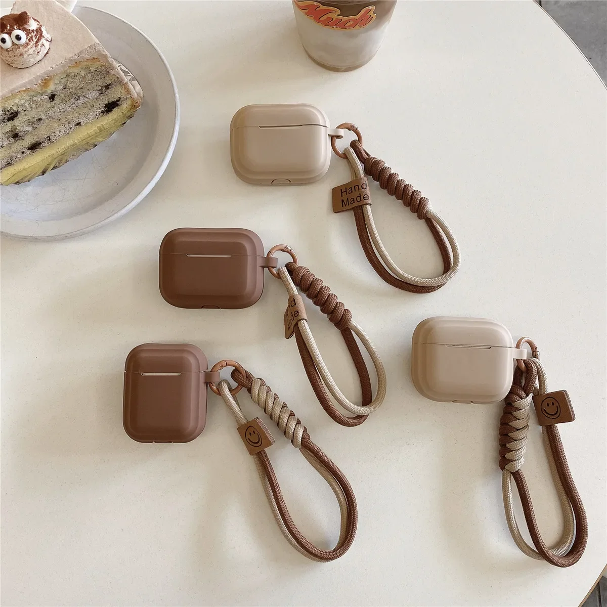 Funda de silicona suave para auriculares, color caramelo, con pulsera, prevención de caídas, pareja para airpods 2, 3 pro 2, caja de carga bluetooth - imagen 3