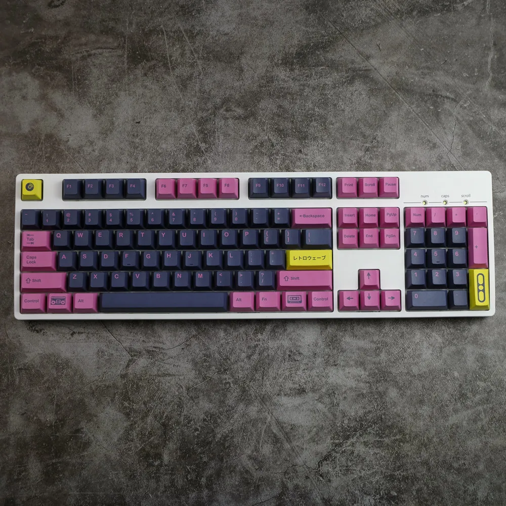 Teclas GMK Retrowave, 140 teclas PBT, teclas Cherry Profile DYE-SUB, teclas GMK personalizadas para teclado mecánico - imagen 3