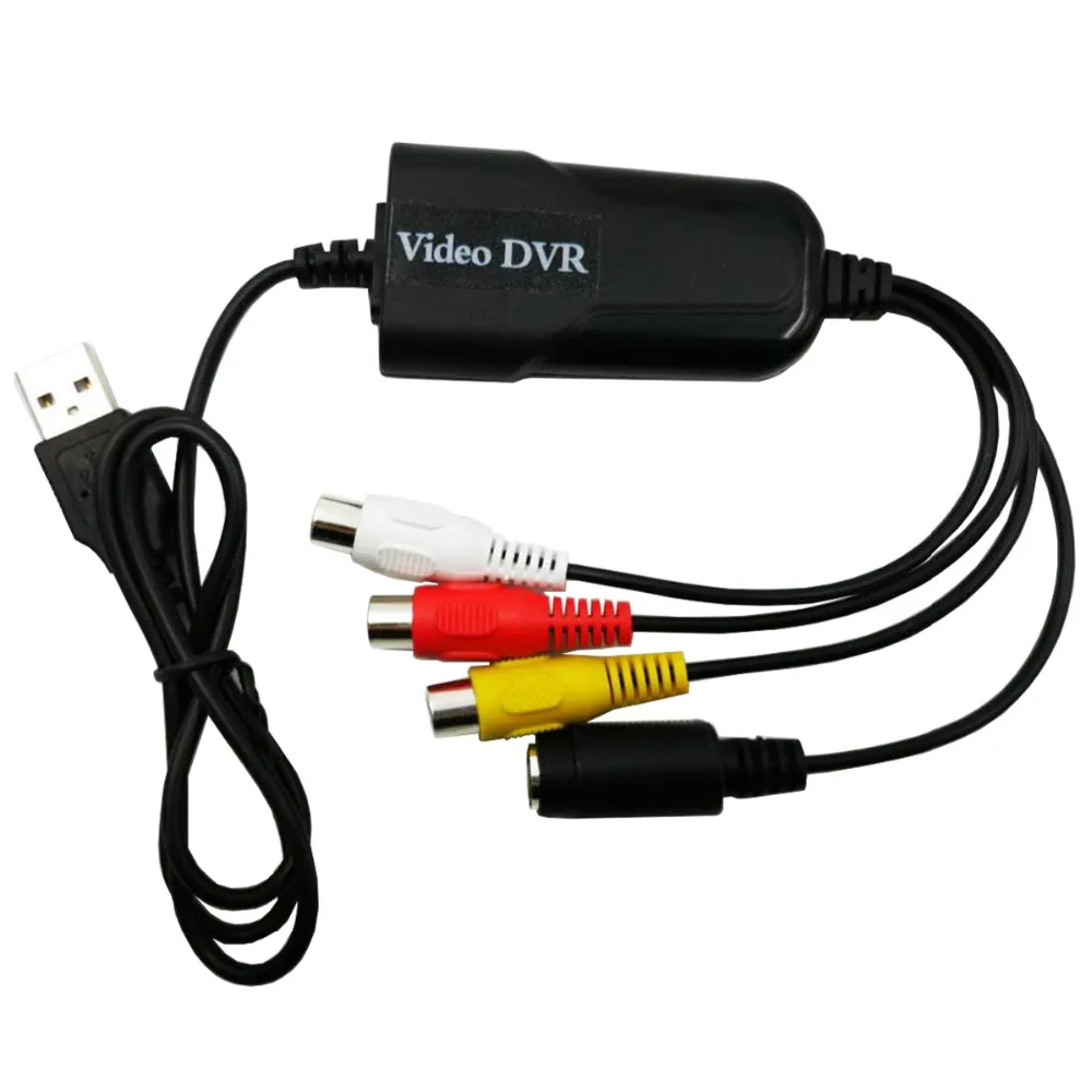 USB 2.0 Tapa fácil Video TV DVD VHS DVR Tarjeta de captura Tapa más fácil Dispositivo de captura de vídeo USB Soporte Win10 - imagen 3