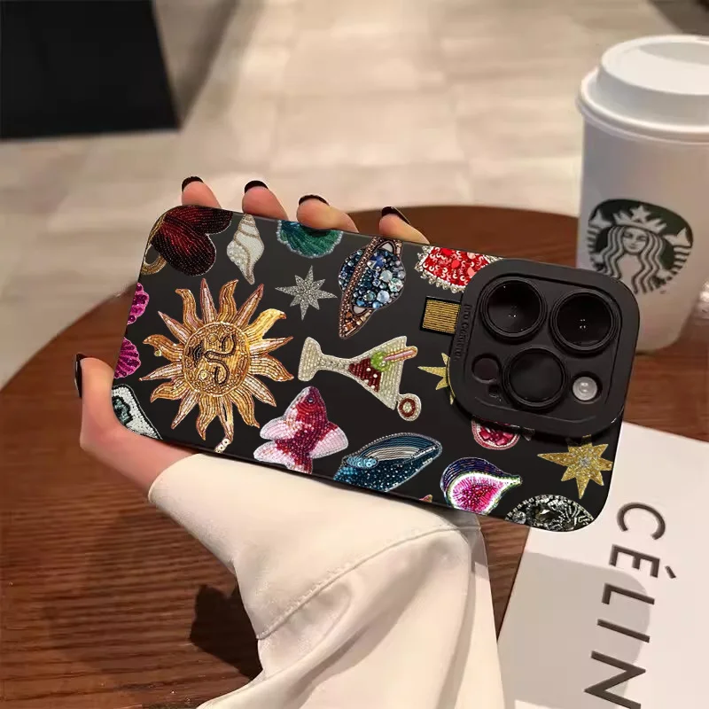 Funda de teléfono con diseño de ojo y diseño de Collage negro a la moda para Oppo A3x A3 A78 A59 A58 A76 A74 A94 A55 A54 A16 A93 A31 4G 5G TPU - imagen 3