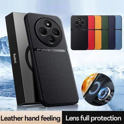 Xiaomi Redmi 14C 4G Funda Magnética Cuero PU Premium - Trasera