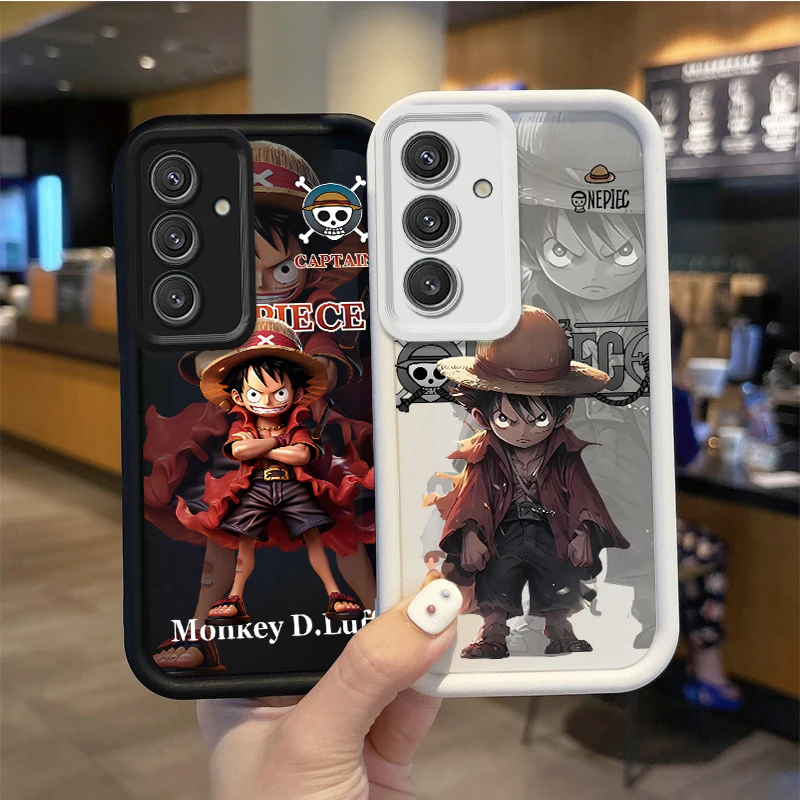 Funda antideslizante de una pieza Luffy para Samsung Galaxy A35 A34 A33 A32 5G A31 A30 A24 A23 A22 A13 A12 A05 A03 cubierta de silicona líquida - imagen 2