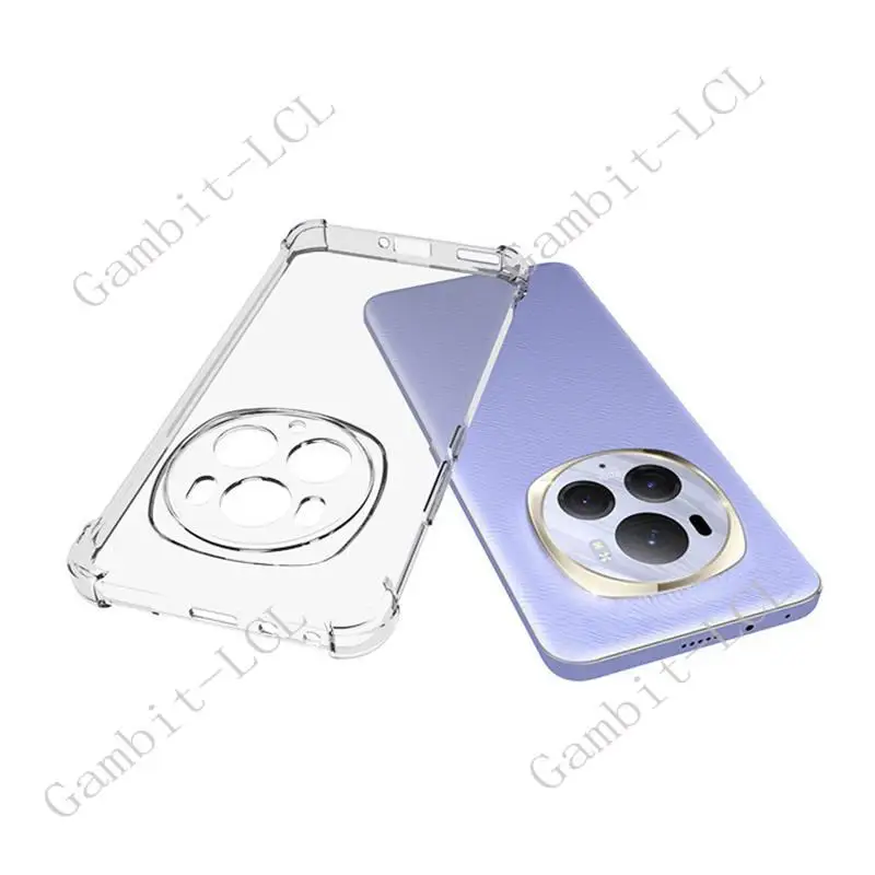 Para Honor Magic6 Pro Magic 6 6Pro 2024 6,8 "BVL-AN16 soporte de anillo trasero funda de teléfono de silicona suave TPU Original a prueba de golpes - imagen 2