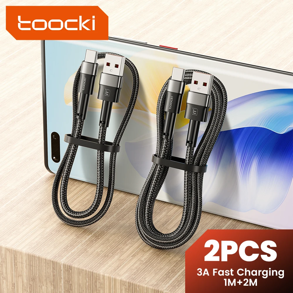 Toocki Cable USB-C Carga Rápida 3A Realme Xiaomi Samsung - imagen 4