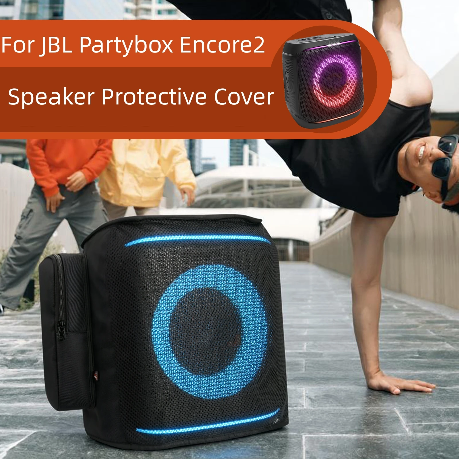 Funda antipolvo para altavoz de fiesta portátil JBL Partybox Encore 2, funda protectora de malla para altavoz para Partybox Encore 2 - imagen 4