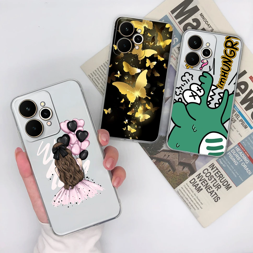 Funda para Realme 15 15 Pro 5G moda bonitas flores transparente suave silicona TPU funda de teléfono para Realme 15Pro funda ligera - imagen 4