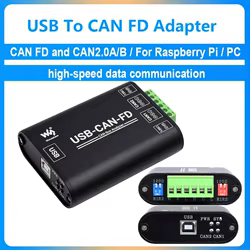 Adaptador Industrial USB a CAN FD, analizador lógico de datos de Bus CAN/CAN FD, opciones de comunicación de Bus CAN/CAN FD compatibles con Windows/Linux